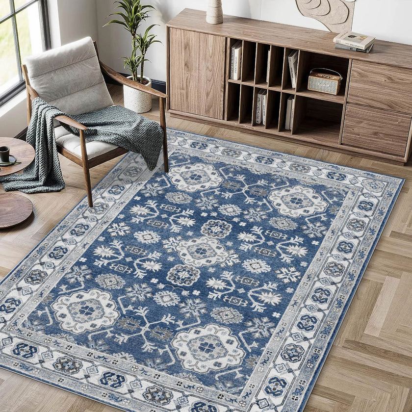 Bohemian Style Foldable Washed Cashmere Living Room Carpet