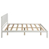 Platform Bed Frame With Headboard , Wood Slat Support , No Box Spring Needed ,Full,White