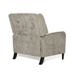 Oversized Textured Fabric Pushback Recliner Dark Beige And Dark Brown
