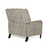 Oversized Textured Fabric Pushback Recliner Dark Beige And Dark Brown