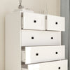 Chest Of Drawer With 5 Drawers White Color Farm Door