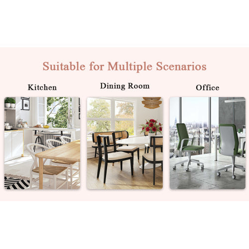 Set Of Four White PU Comfort Dining Chairs 17.7x25Dining Chair With Extended Backrest,WHITE PU,Silver Metal Legs,Suitable For Various Places Such As Family Restaurants, Hotels, Coffee Shops,etc.