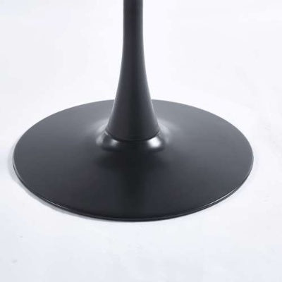 31.5 BLACK AND WALNUT Tulip Table Mid-century Dining Table For 2-4 People With Round Mdf Table Top, Pedestal Dining Table, End Table Leisure Coffee Table