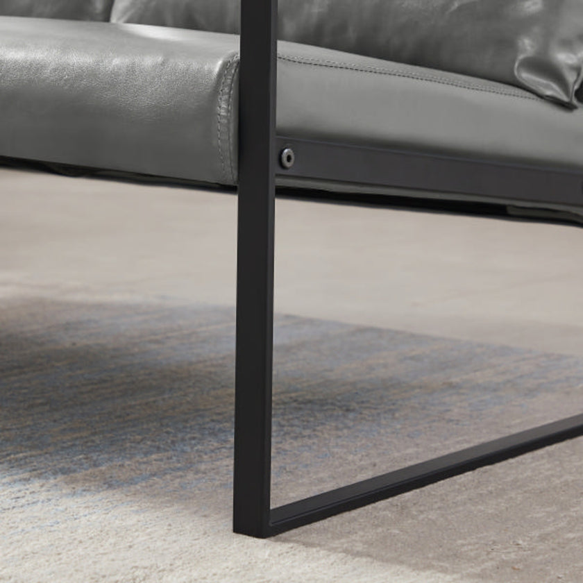 Lounge Living Room Office PVC Leather Accent Arm Chair With Extra Thick Padding