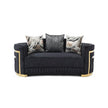Soledad G00523A-L Loveseat , Black