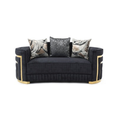 Soledad G00523A-L Loveseat , Black