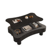 Lift Top Coffee Table For Living Room 42  Fluted Panel Hidden Storage, Silent Hydraulic Lift, Curved Safety Corners, 5 Min Assembly 27W X 13  18.9H, Black