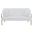Modern Velvet Loveseat Sofa For Living Room