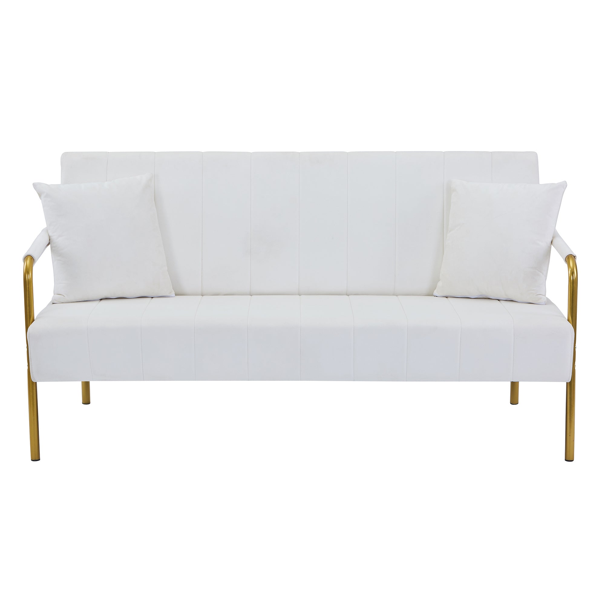 Modern Velvet Loveseat Sofa For Living Room