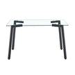 Glass Dining Table Transparent, 130  80   8MM