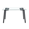 Glass Dining Table Transparent, 130  80   8MM