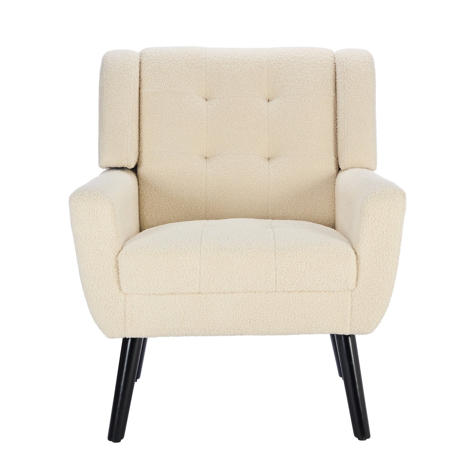 Modern Soft Teddy Material Ergonomics Accent Chair Living Room Chair Bedroom Chair Home Chair With B