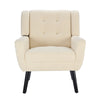 Modern Soft Teddy Material Ergonomics Accent Chair Living Room Chair Bedroom Chair Home Chair With B