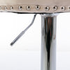 Swivel Velvet Barstools Adjustable 25 33  Seat, Modern Upholstered Chrome Base