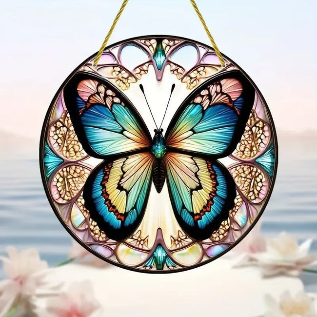 Creative Butterfly Theme Home Wall Decoration Acrylic Hanging Painting