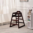 Wooden Double Solid Wood Feeding, Eat & Grow Portable High, Easy To Clean Baby Booster Chair In Maho