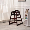 Wooden Double Solid Wood Feeding, Eat & Grow Portable High, Easy To Clean Baby Booster Chair In Maho