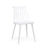 Farmhouse Spindle Back Dining Chairs, Set Of 2, White