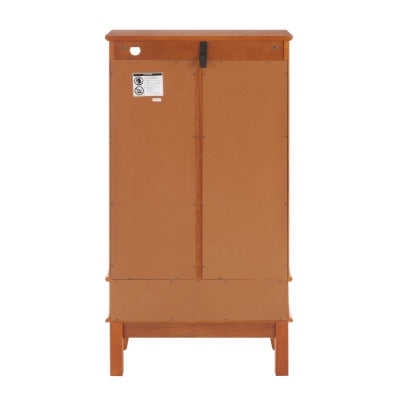 Lighted Glass Cabinet Glass Wine Cabinet Curio Display Cabinet With Adjustable Glass Shelves 2 Doors And 1 Drawer Cabinet Bulb Included OAK