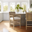 Cane Back Counter Stool