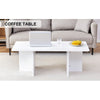 A Modern And Practical White Coffee Table. The Coffee Table Is Made Of Medium Density Fiberboard Material, Suitable For Living Room, Bedroom, And Study. CT-2O