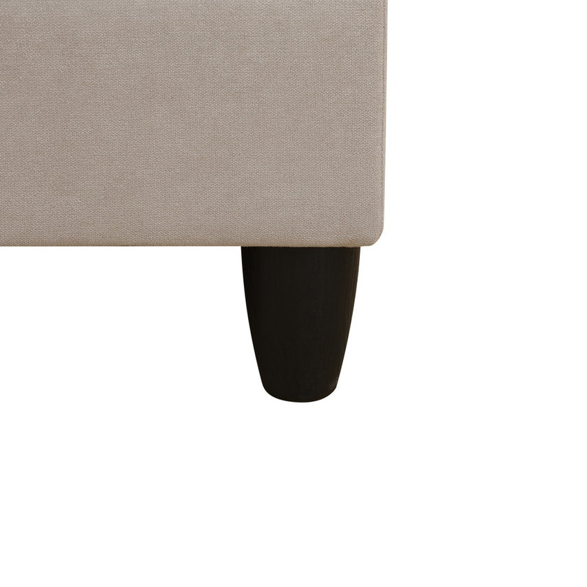 Off-White Short Fur Fluffy Fabric 2-Piece Left Side L-Shaped Living Room Sofa Set--Only Supports Self Pickup