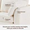 Modular Sofa Whiten Chenille Fabric, Simple And Grand, The Seat And Back Is Very Soft. This Is Also A KNOCK DOWN Sofa