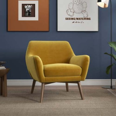 Panom Gold Velvet Lounge Chair