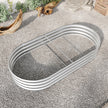Oval Large Metal Raised Garden Bed For Plants, Vegetables, Flowers