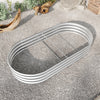 Oval Large Metal Raised Garden Bed For Plants, Vegetables, Flowers