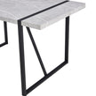 Modern Dining Table, 55 Inch Kitchen Table For 4 People, Rectangular Dinner Table For Dining Room, Home Office, Living Room Furniture, Easy Assembly,