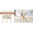 Circular Transparent Glass Dining Table