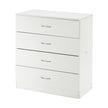 Four Layer Cabinet - White
