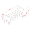 51.5  Bed Bench With Storage Grey Velvet