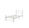 Twin Size Unique Flower Sturdy System Metal Bed Frame With Headboard And Footboard
