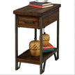 Modern Rustic Design 1pc Side Table Nightstand Multi-Colored Panels Oak Finish USB Outlet Sofa Side Table Home Furniture