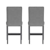 Wallace Bay Zeph Gray Upholstered Barstools, Set Of 2