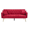 Modern Velvet  Sofa Bed Folding Futon For Lving Room