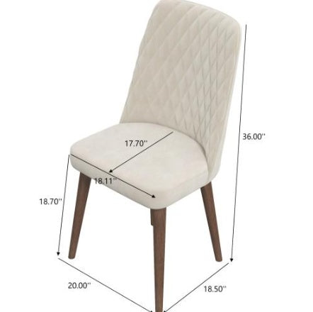 Katie Mid-Century Modern Velvet Dining Chair  Set Of 2