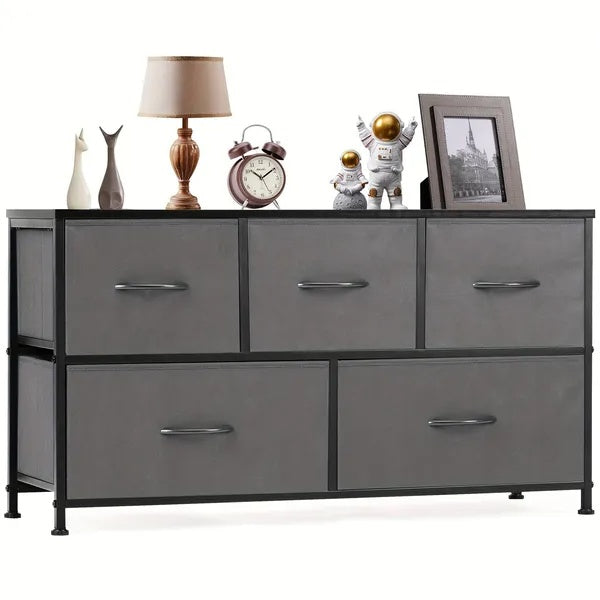 Dresser For Bedroom Storage Drawers Fabric Storage Tower With 5 Drawers