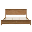 Modern Solid Wood King Size Platform Bed With Sturdy Wooden Slats Support,No Box Spring Needed, Seadrift