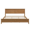 Modern Solid Wood King Size Platform Bed With Sturdy Wooden Slats Support,No Box Spring Needed, Seadrift