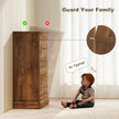 31 Wide Farmhouse Chest Of Drawers With 5 Drawers, Dresser For Bedroom With Wood Top For Living Room, Brown