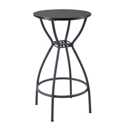 3 Bar Table And Chairs Set For Dining Room Industrial Counter Height Bar Chairs With Metal Back, Fabric Seat