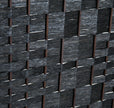4 Panel Wicker Room Divider Folding Privacy Screen 6' Tall Black