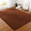 Thickened Solid Color Pattern Coral Fleece Carpet Modern Home Living Room Bedroom Bedside Tatami Crawling Mat Full-covered