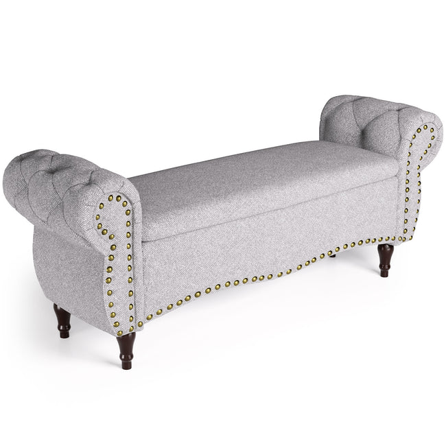 53 Length Upholstered Bench & Ottoman