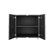 Office Furniture Copy Cabinet Black 2 Door Steel Copy Rack Mobile Dock Document Printer Rack
