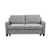 69 Inch 3-in-1 Convertible Queen Sofa Bed, Modern Fabric Love Seat Futon Sofa Sofa With Pull Out Bed, Small Love Seat Lounge Sofa With Reclining Back, Living Room Furniture,