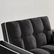 Three-in  One Sofa Bed Chair Folding Sofa Bed Adjustable Back Into A Sofa Recliner Single Bed  Modern Chair Bed Berth Black